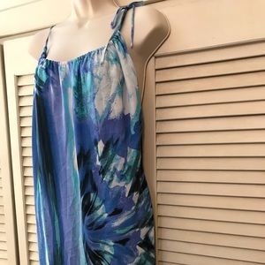 BCBG Sleeveless drawstring bubble dress